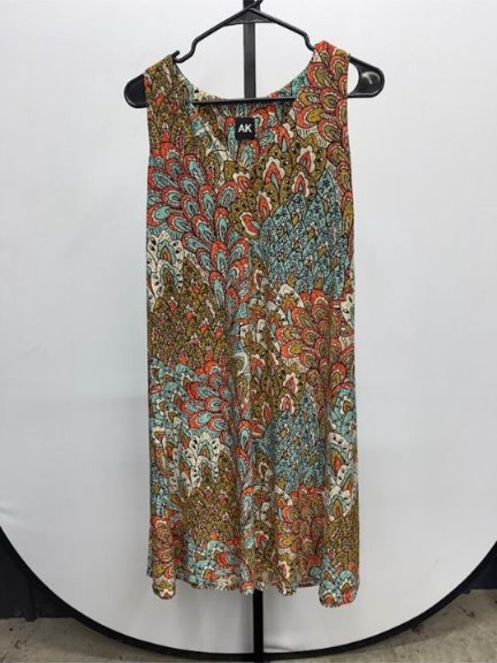Anne Klein Sleeveless Paisley Print Shift Dress